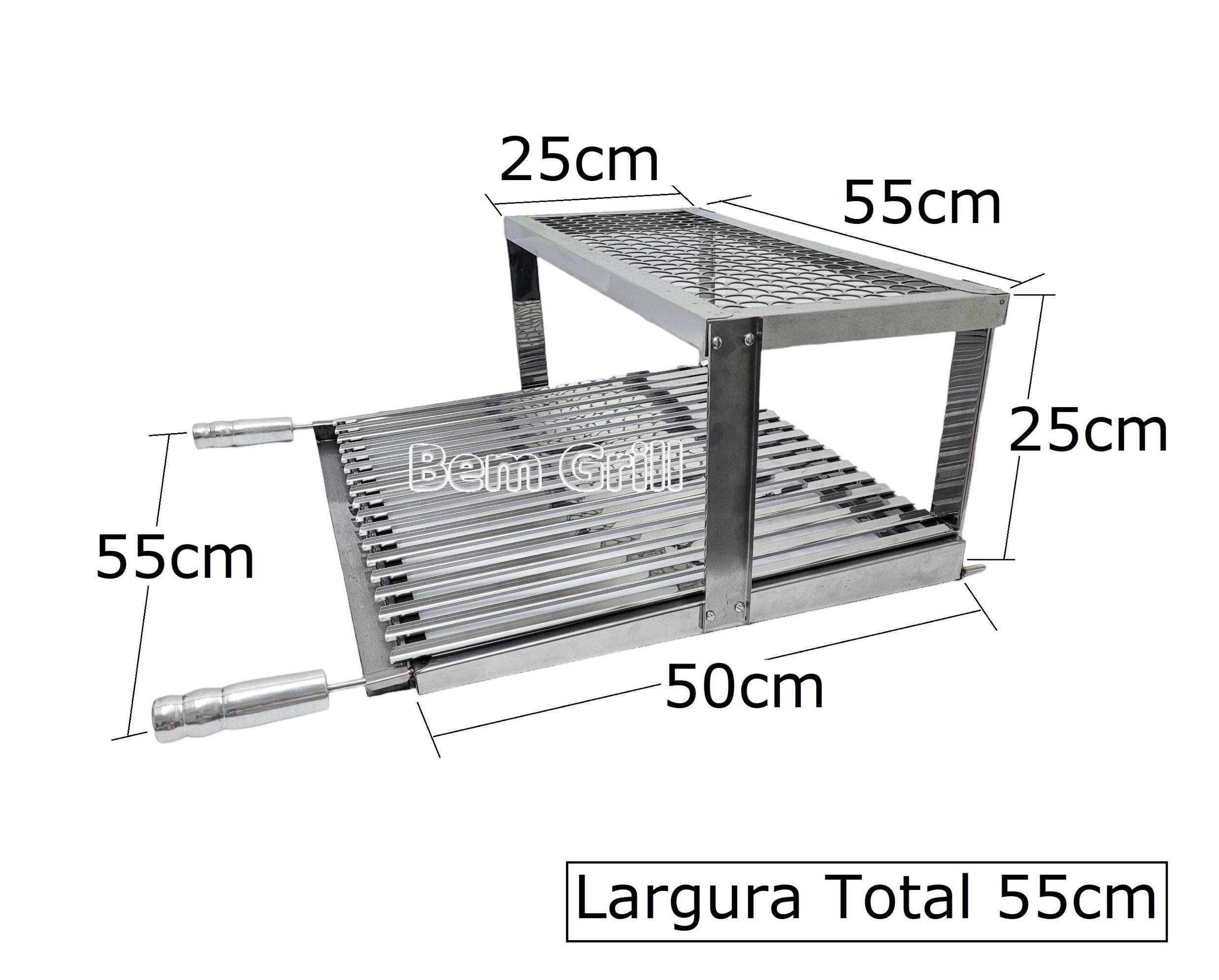 Grelha Parrilla Argentina com Descanso 55cm - 2