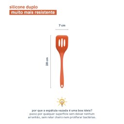 ESPÁTULA VAZADA DE SILICONE DUPLO - OIKOS - 2