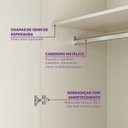 Ver imagem 4 de Quarto de Bebê com Berço, Colchão, Cômoda e Guarda-Roupa Baby Ananda Casatema MadeiraOriginals Bege