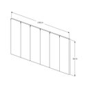 Ver imagem 3 de Cabeceira Madri para Cama Casal 1,40 Areia