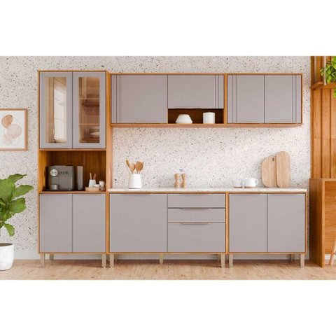 Kit Cozinha Mgm 5 Peças Áurea C5p165 Cinamomo/platina