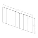 Ver imagem 2 de Cabeceira Madri cama casal Queen 1,60m Cinza