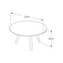 Ver imagem 3 de Mesa Centro Dubai: Off white/freijó