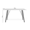 Ver imagem 2 de Mesa Sala de Jantar Paraty Preto 120x75cm Tampo Branco