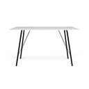 Ver imagem 3 de Mesa Sala de Jantar Paraty Preto 120x75cm Tampo Branco