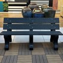 Ver imagem 1 de Banco para Jardim com Encosto para Áreas Externas Madeira Ecológica 290cm Cinza/Escuro