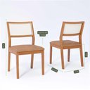 Ver imagem 3 de Mesa de Jantar Ficus 2,10 com 8 Cadeiras Bella Tampo Madeira Estilo Luxo Madeira/off White/kaki