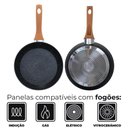 Ver imagem 3 de Frigideira Antiaderente Cerâmica de Indução Viena Preto 24cm - Casambiente
