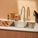 Ver mais imagens de Kit Cuba para Cozinha Terena 58 Cm e Torneira Misturador Monocomando em Aço Inox Iriri - Prata