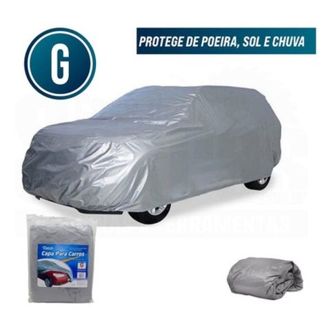 CAPA PROTETORA PARA CARRO GRANDE 5X1,8X1,3 CINZA M-19