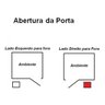 Porta de Alumínio para Sauna (60 x 190 cm) - 3