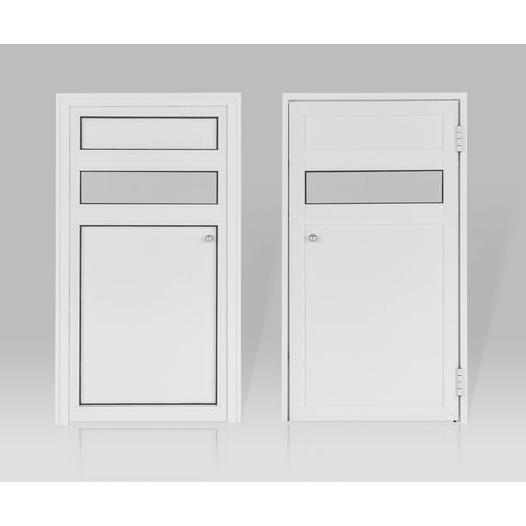 Porta de Alumínio para Sauna (60 x 190 cm)