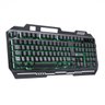 Teclado Gamer Vx Gaming Shield Abnt2 Multimidia Led Verde 1.8 Mt Topo em Metal Sensação Mecanica - 1