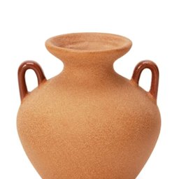 Vaso em Cerâmica com Alça e Base Redonda 10x17cm Mart 15595 - 2