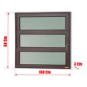 Ver imagem 4 de Basculante Alumínio 60 x 100 Elite V.Boreal Marrom Corten Brimak