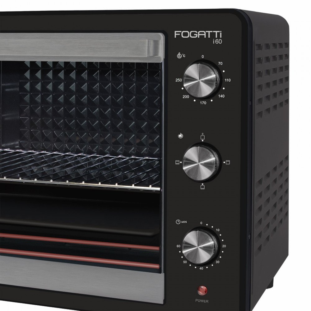 Forno Elétrico de Bancada 60 Litros Fogatti Black I60 - 4