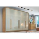 Ver imagem 1 de Guarda Roupa 6 Portas e 8 Gavetas Robust/Livorno Cumaru/Fendi 25 - Novo Horizonte