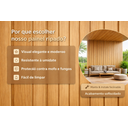 Ver imagem 4 de Painéis Ripados Wpc 18mm Carvalho 290x16cm - Revestimento Decorativo Parede Sala Quarto Cozinha