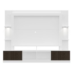 Rack Estante TV 65 Polegadas com Leds Berlim Multimóveis Branco/Tenerife - 6