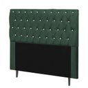Ver imagem 2 de Cabeceira Estofada Maria 100CM Solteiro Strass Suede Verde - D A DECOR