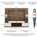 Ver imagem 7 de Rack Estante TV 65 Polegadas com Leds Berlim Multimóveis Madeirado/Branco