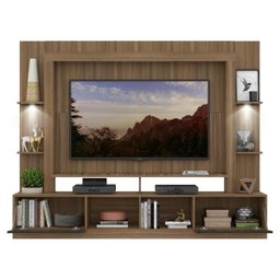 Rack Estante TV 65 Polegadas com Leds Berlim Multimóveis Madeirado/Tenerife - 5