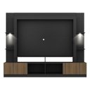 Ver imagem 6 de Rack Estante TV 65 Polegadas com Leds Berlim Multimóveis Preto/Madeirado