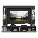 Ver imagem 5 de Rack Estante TV 65 Polegadas com Leds Berlim Multimóveis Preto/Lacca Fumê