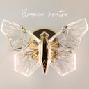 Ver imagem 4 de Arandela Borboleta Led Cristal+metal Dourado 3k 4k 6k Bivolt