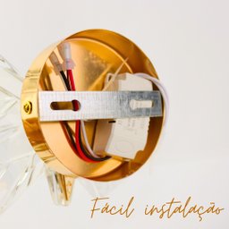 Arandela Borboleta Led Cristal+metal Dourado 3k 4k 6k Bivolt - 7