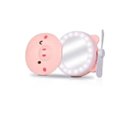 Ver imagem 4 de Mini Ventilador Portátil Porquinho com Espelho LED Maquiagem
