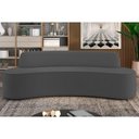 Ver imagem 3 de Sofá 4 Lugares para Sala de Estar Living 260cm Koane D06 Veludo Cinza - Mpozenato