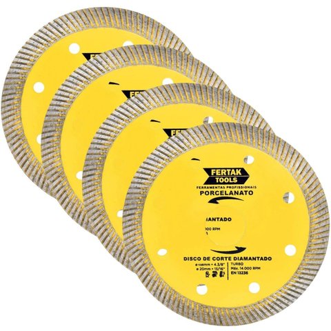 Disco de Corte para Porcelanato 110x20mm | 04 Un