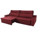 Ver imagem 2 de Sofá Connect com Pillow Veludo Bordô 5 Lugares 2.90M Retrátil e Reclinável