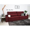 Ver imagem 6 de Sofá Connect com Pillow Veludo Bordô 5 Lugares 2.90M Retrátil e Reclinável