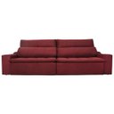 Ver imagem 3 de Sofá Connect com Pillow Veludo Bordô 5 Lugares 2.90M Retrátil e Reclinável