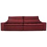 Sofá Connect com Pillow Veludo Bordô 5 Lugares 2.90M Retrátil e Reclinável - 3