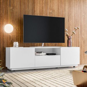 Rack Para Sala De Estar TV até 65 polegadas Branco Home Royal