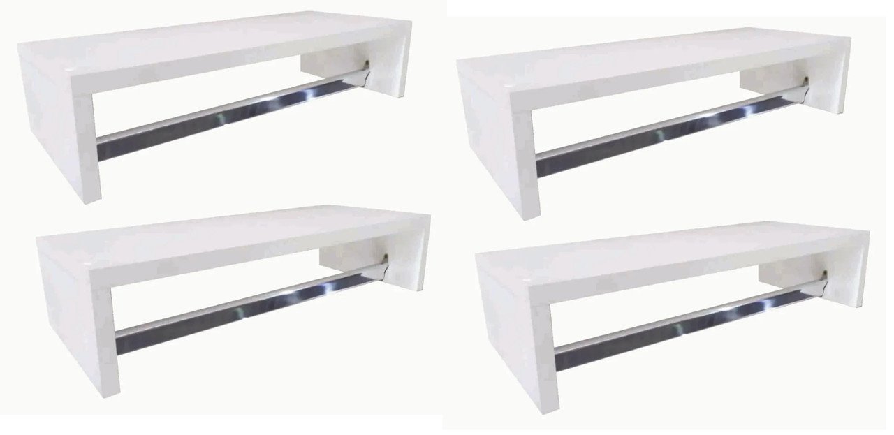 Kit (C/ 4 unidades) Cabideiros MdP De Parede Arara AJL Cabides suspensos - 5