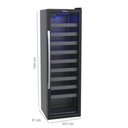 Ver imagem 2 de Adega Piubella 200 para 50 Garrafas Preto 220v Venax