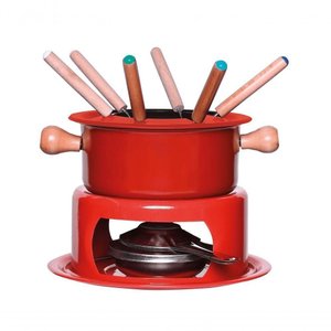 Conjunto para Fondue Vermelho Inox 16 Cm Mimo Style Asf22162