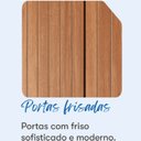 Ver imagem 7 de Cozinha Compacta 6 Portas 1 Gaveta 110cm com Nicho Itaflriz Itatiaia Marrom/Cinamomo/Off White