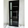 Porta Alumínio 210x80 com Vidro - Lambril Simples Preta - 4