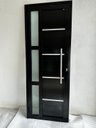 Ver imagem 4 de Porta Alumínio 210x80 com Vidro - Lambril Simples Preta