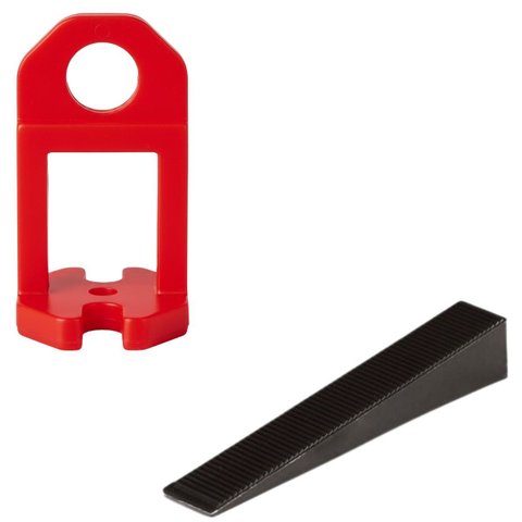 Cunha Plástica Preta para Aplicação em Assentamento Pisos Azulejos 50 Un + Nivelador para Piso Verme