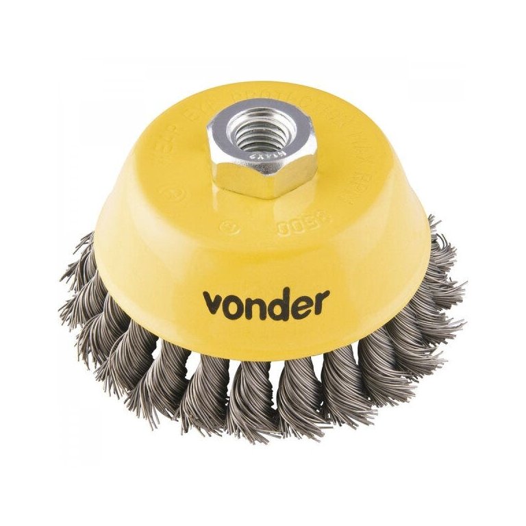 Escova tipo copo 4" torcida Vonder