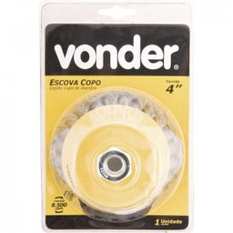 Escova tipo copo 4" torcida Vonder - 2