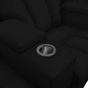 Ver imagem 5 de Conjunto de Poltronas Sala de Cinema Reclináveis 2 e 3 Lugares Pequim Pu Preto G23 - Gran Belo