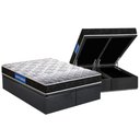 Ver imagem 1 de Cama Box Baú King: Colchão Molas Ensacadas Probel D23 Guarda Costas Super Resistente + Base Crc
