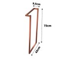 Ver imagem 5 de Kit 2 Pés de Mesa Ferro Estilo Industrial Desing arrojado Elegante mesas e escrivaninhas home office